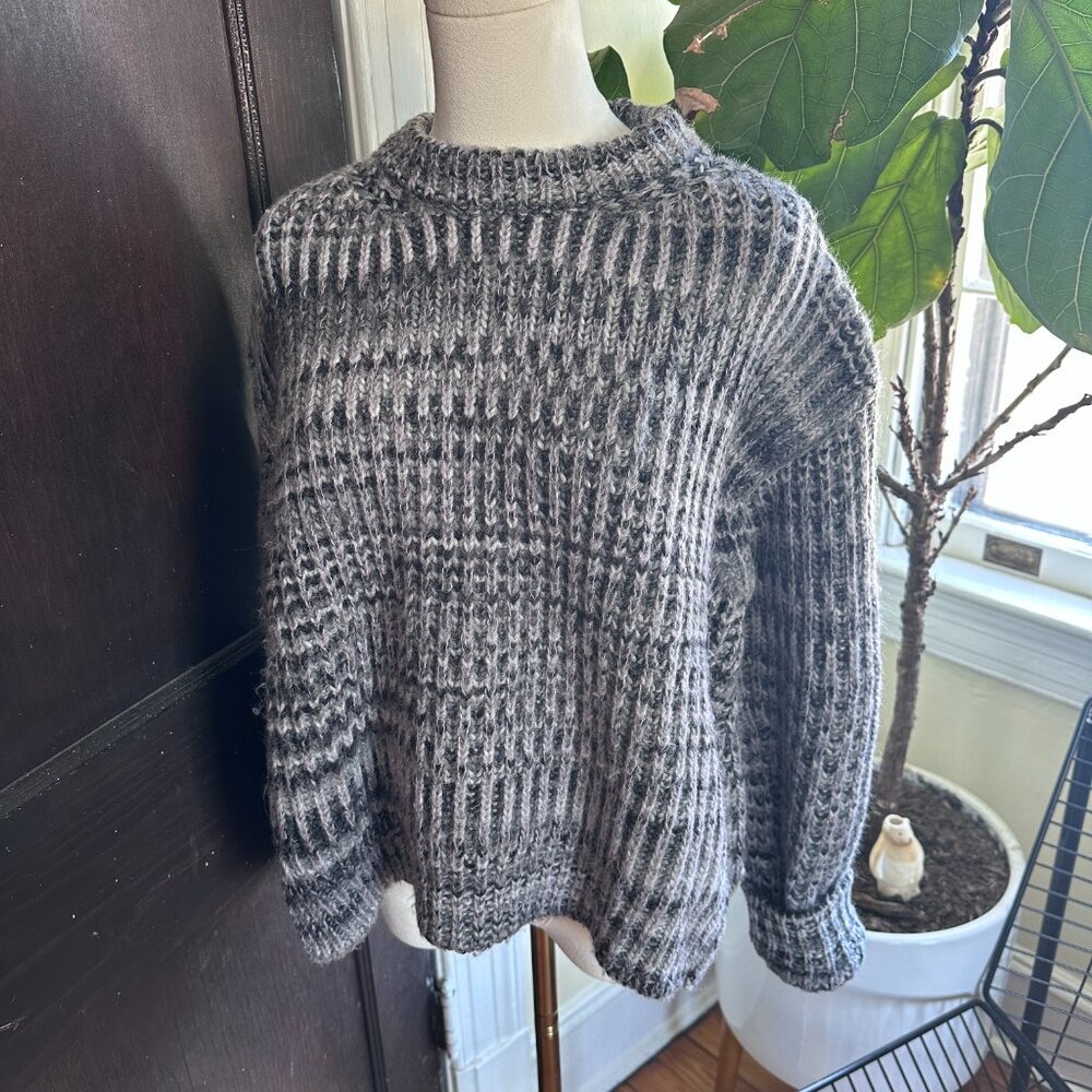 Rare Acne Studios Zora Mohair Wool Blend Knit Boxy Sweater Small - Picture 8 of 10